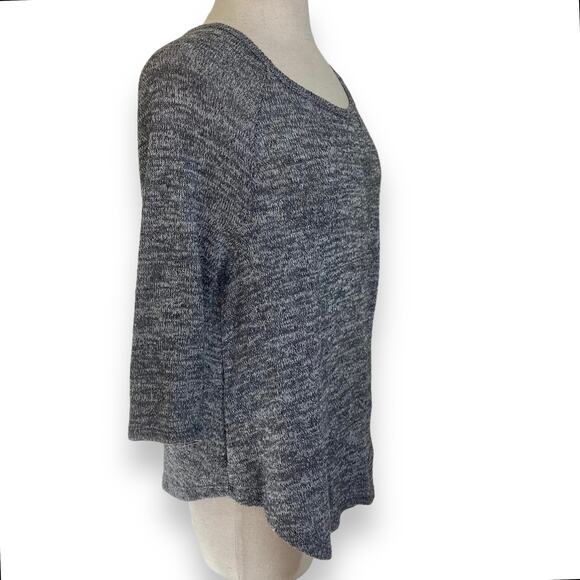 Sparkle & Fade heather gray sweater' women's medium slouch raglan scoop neck - Picture 5 of 6